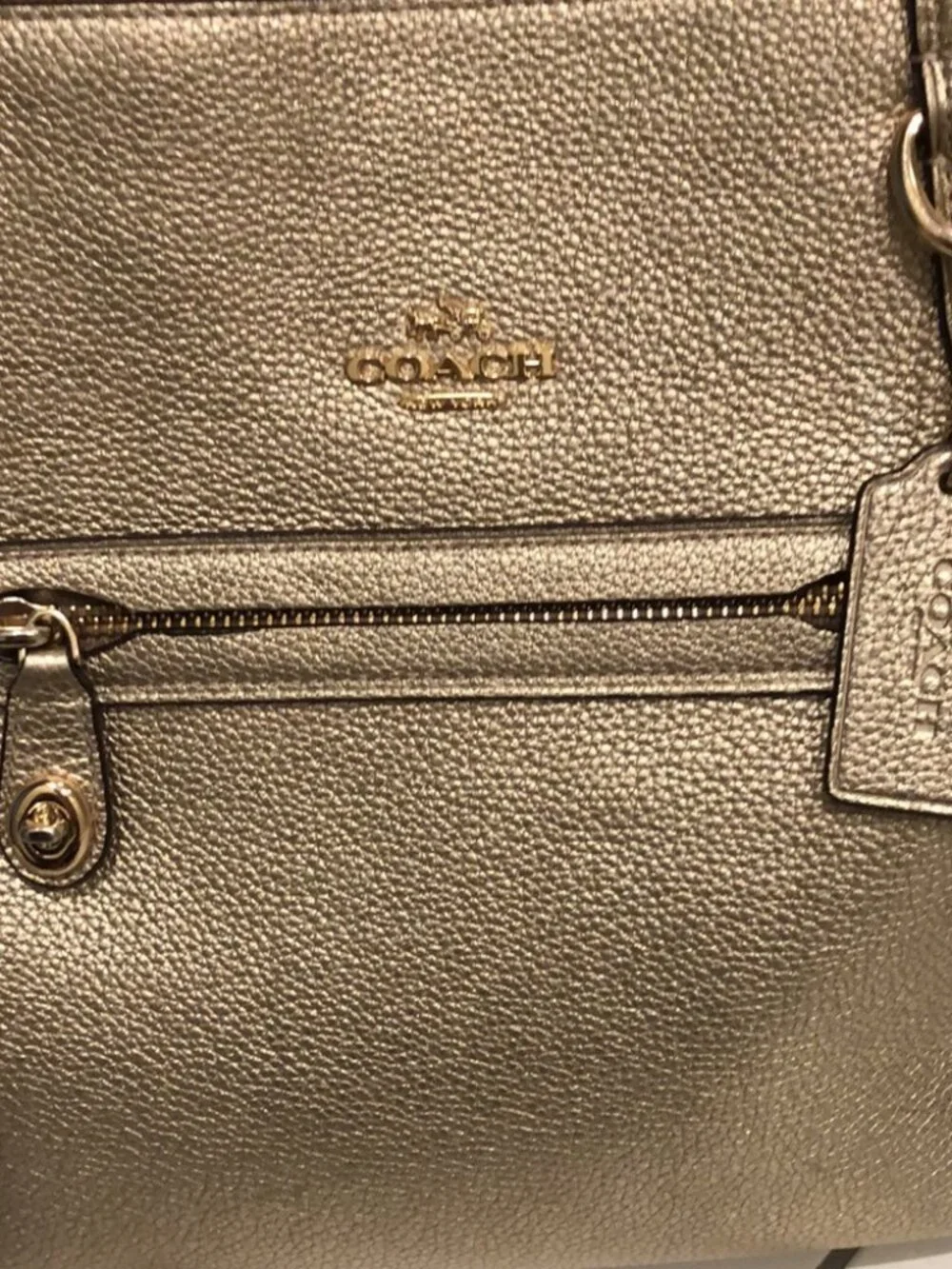 Coach Gold Purse--like new